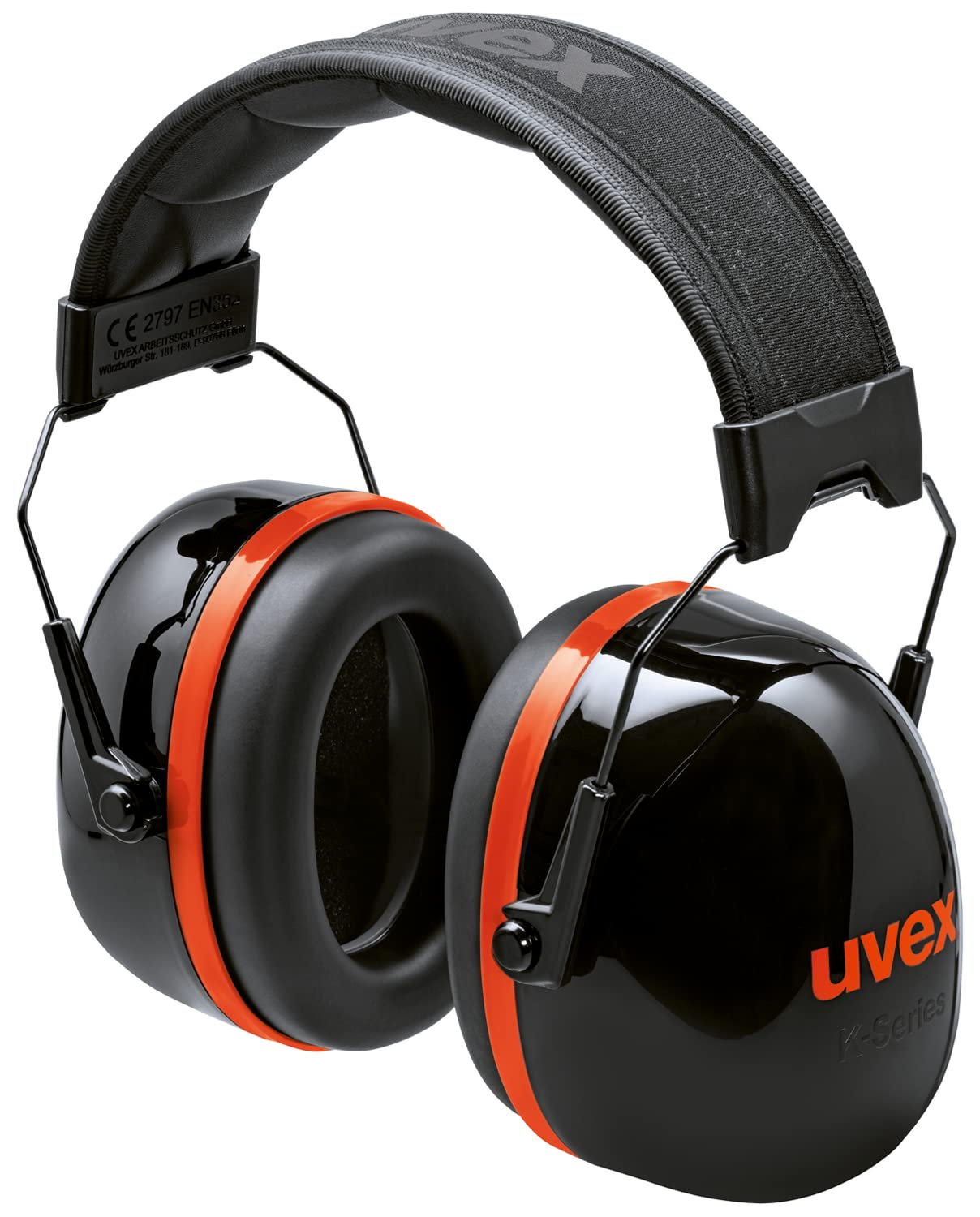 uvex K30 Foldable High Insulation Hearing Protection Capsule 36 dB Insulation Black/Red