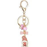 Semneroy Valentines day Keychain Charms Accessories for Men Women Car Key Ring Bag Purse Decor