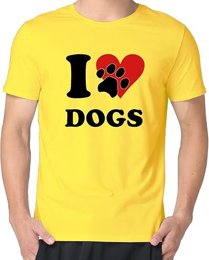 Amazon.com: Men's Boys I Love Dogs T Shirts.: Clothing