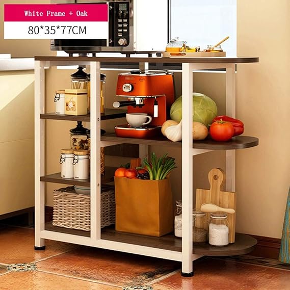 DEW Estante de Almacenamiento de la Cocina de 3 Niveles Estante ...