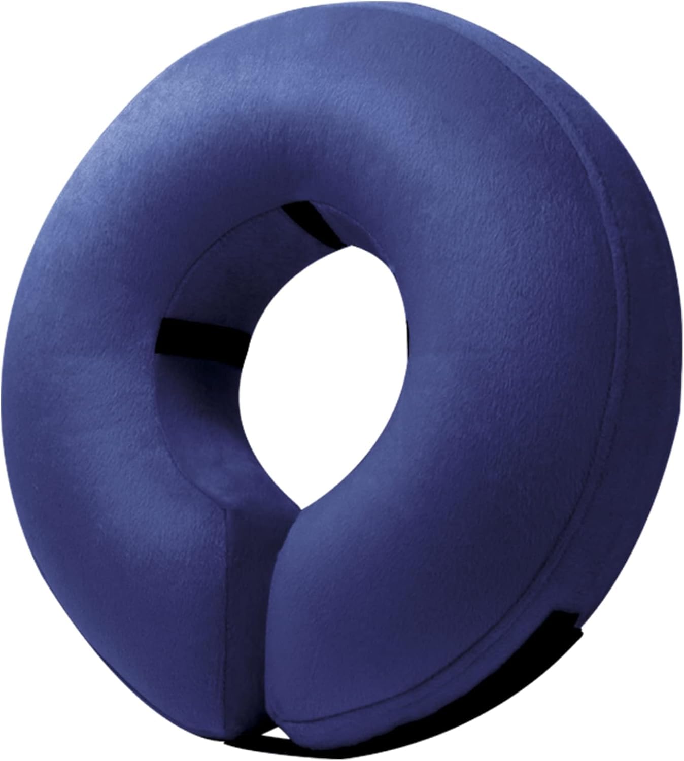 Photo 1 of BENCMATE Inflatable Dog Cone Collar Alternative, Soft Dog Cone for Small Medium Large Dogs and Cats, Neck Recovery ECollar Donut Collar After Surgery (Medium+, Navy Blue)