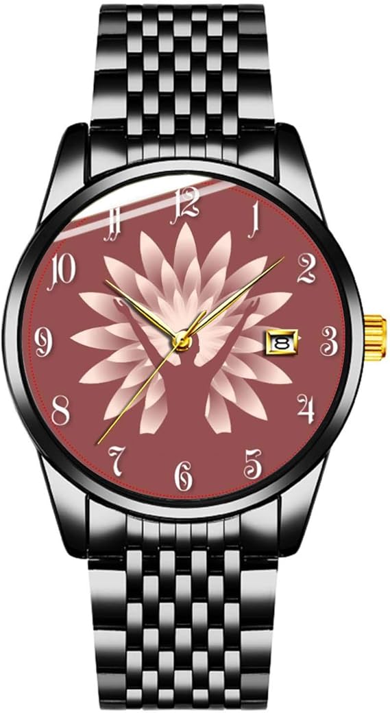 Amazon 日付金属ストラップ付きブラック超薄型ミニマリスト防水時計ヨガの女の子の腕時計 ボーイズ腕時計 腕時計 通販