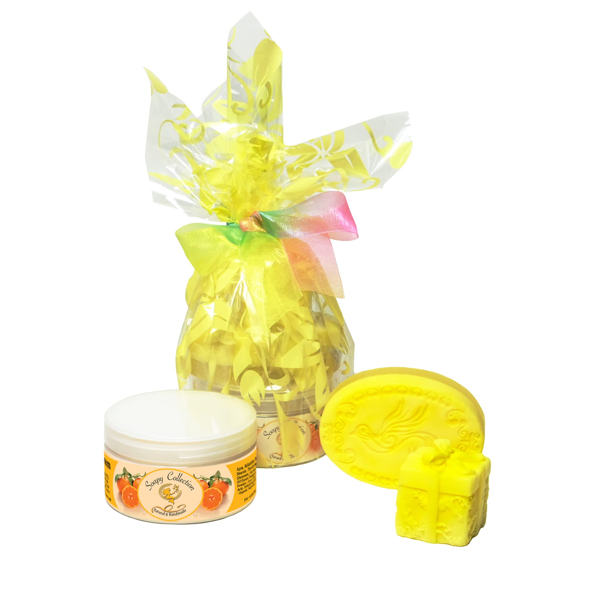 Soapy Collection -Pick & Mix- Lemon Soap Gift Set Parabens Free UK Handmade, Bath and Body Gift Set for Women Men, Birthday Gift for Her, Ideas for Christmas Presents Valentines Mothers Fathers Day