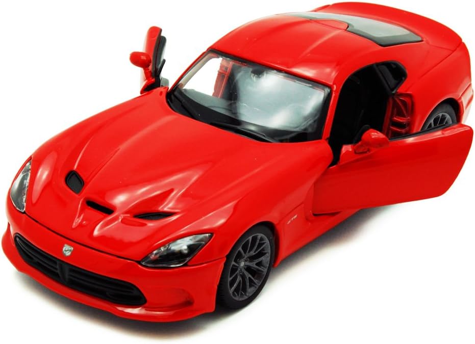 Amazon Com Maisto Dodge Srt Viper Gts Red 1 24 Scale Diecast Model Toy Car But No Box Toys Games