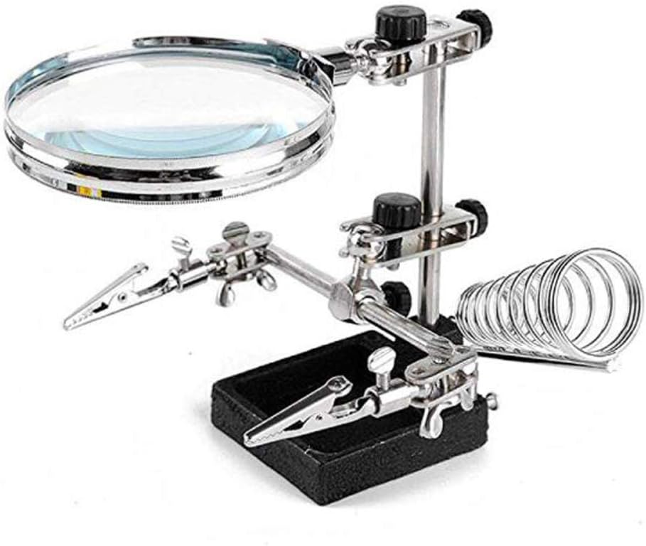 Magnifier, 10X Table Magnifying Glass Helping Hands Third Hand Welding