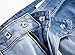 Men's Moto Biker Vintage Distressed Ripped Slim Fit Skinny Stretch Denim Jeans