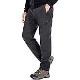 Toomett Snow pants men ski waterproof Hiking Insulated Fleece Lined winter Outdoor softshell cargo pants6078,Grey,42