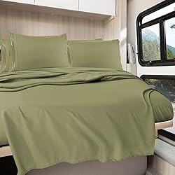Clara Clark RV Queen Sheets, 6 Piece RV Sheets Set