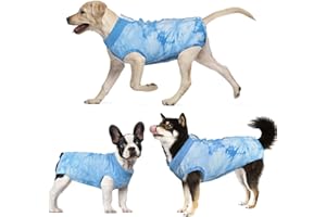 MXICNC Dog Surgery Recovery Suit, Tie Dye Pet Surgical Suit for Female, Cone E-Collar Alternatives After Spay Abdominal Wounds Protector, Neuter Dog Anti-Licking Onesie for Small Medium Large Dogs, XX-Large