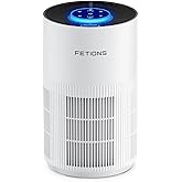 Air Purifiers for Bedroom Home up to 1200Ft², Small Air Purifier for Bedroom, H14 HEPA Air Purifiers for Home Pets,with Sleep Mode, 3 Speeds, Timer, Aroma Function