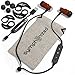 Symphonized NRG Bluetooth Wireless Wood in-Ear Noise-isolating Headphones, Earbuds, Earphones with Mic & Volume Control (Black)