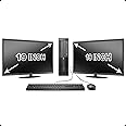 Desktop Computer Package Compatible with HP Elite 8100, Intel Core i5 3.2-GHz, 8 gb RAM, 500 GB HDD, Dual 19 LCD, DVD, Keyboard, Mouse, WiFi, Windows 10 Home (Renewed)