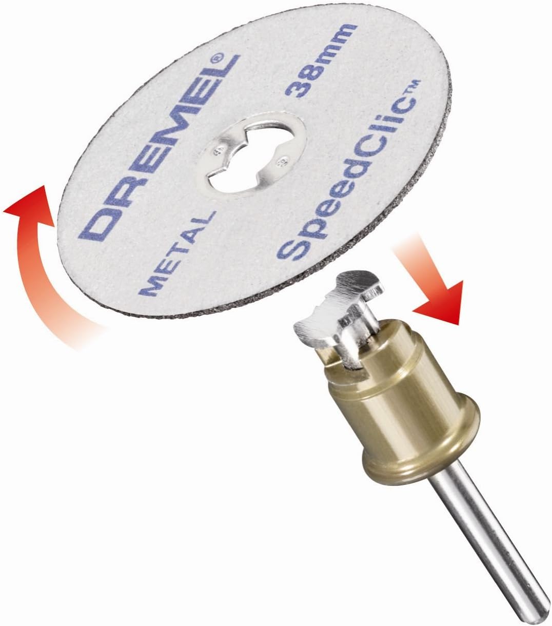 Dremel EZ SpeedClic SC406 Metal Cutting Wheel 2-pack, 2 Cutting Wheels with 38mm Cutting Diameter for Rotary Tool - Image 3