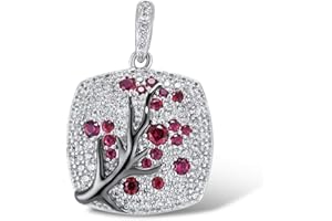 Santuzza Sterling Silver Cherry Pendant for Women