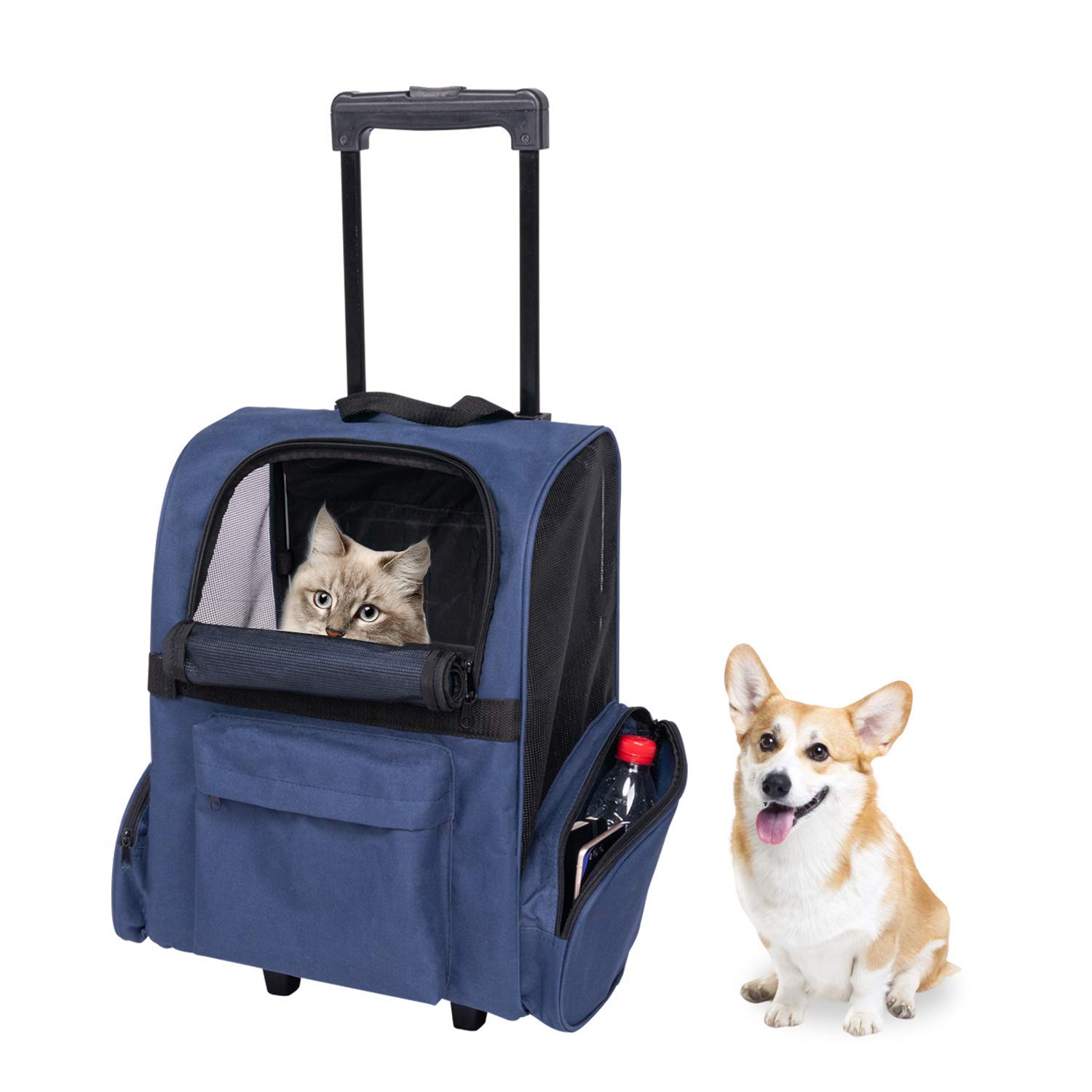 Buy Rolling Dog Carrier Airline Approved Pet Carrier Dog Cat Rolling