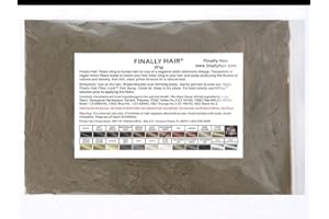 FINALLY HAIR Hair Building Fibers 57 Grams. Highest Grade Refill That You Can Use for Your Bottles From Competitors Like Toppik?, Xfusion?, Miracle Hair? (Light Medium Brown - our lightest brown shade))