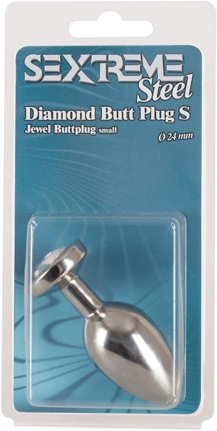 Sextreme Small Jewel Butt Plug, Silver