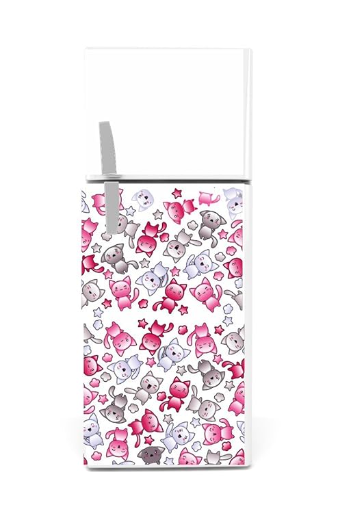 Frigorífico Etiqueta 60 x 90 cm Manga Gatos: Amazon.es: Jardín