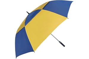 Doubwell Vented Golf Umbrella 54/62/68 Inch Automatic Extra Large Windproof Oversize Stick Rain Umbrellas For Man and Woman Can Shade For Golfer And Family