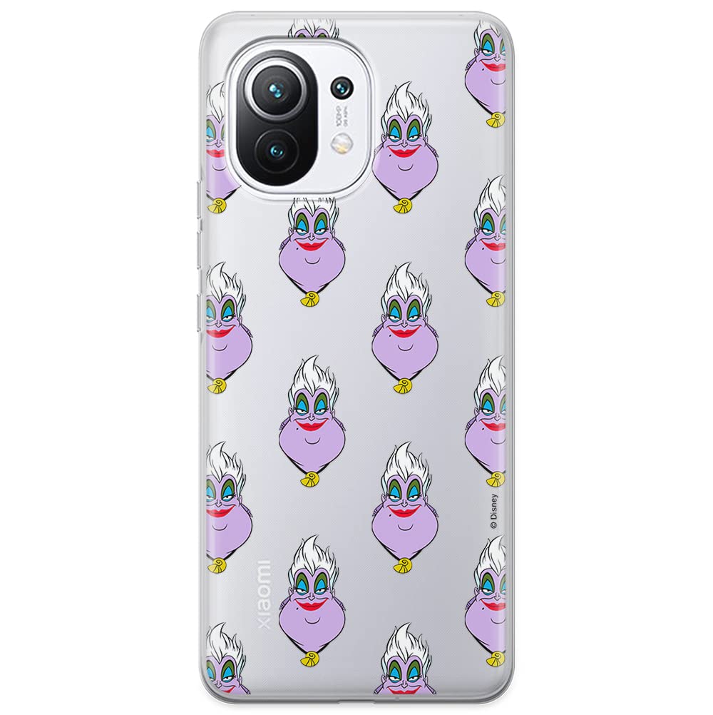 ERT GROUP mobile phone case for Xiaomi 11 original and officially Licensed Disney pattern Ursula 003 optimally adapted to the shape of the mobile phone, partially transparent — image 1