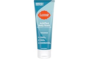 Lume Acidified Body Wash - 24 Hour Odor Control - Removes Odor Better than Soap - Moisturizing Formula - Formulated Without SLS or Parabens - OB/GYN Developed - 8.5 ounce (Unscented)
