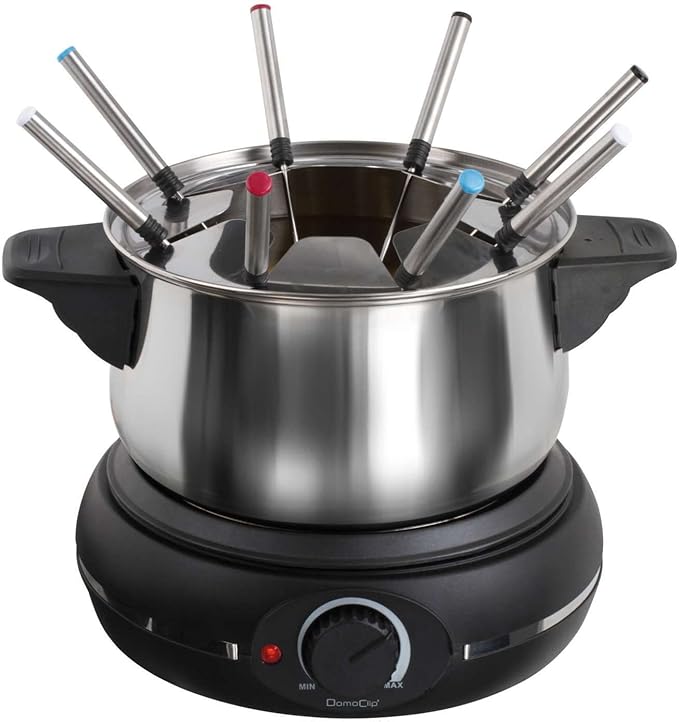 Elettrica in Acciaio Inox Set per fonduta per 8 persone ...