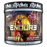 ENDUR3 Intra Workout BCAA Supplement | 4:1:1 Ratio of Trademarked Amino Acid Blend at Clinical Dosage | Best Drink for Endurance & Recovery | 30 Servings (Unicorns Blood)