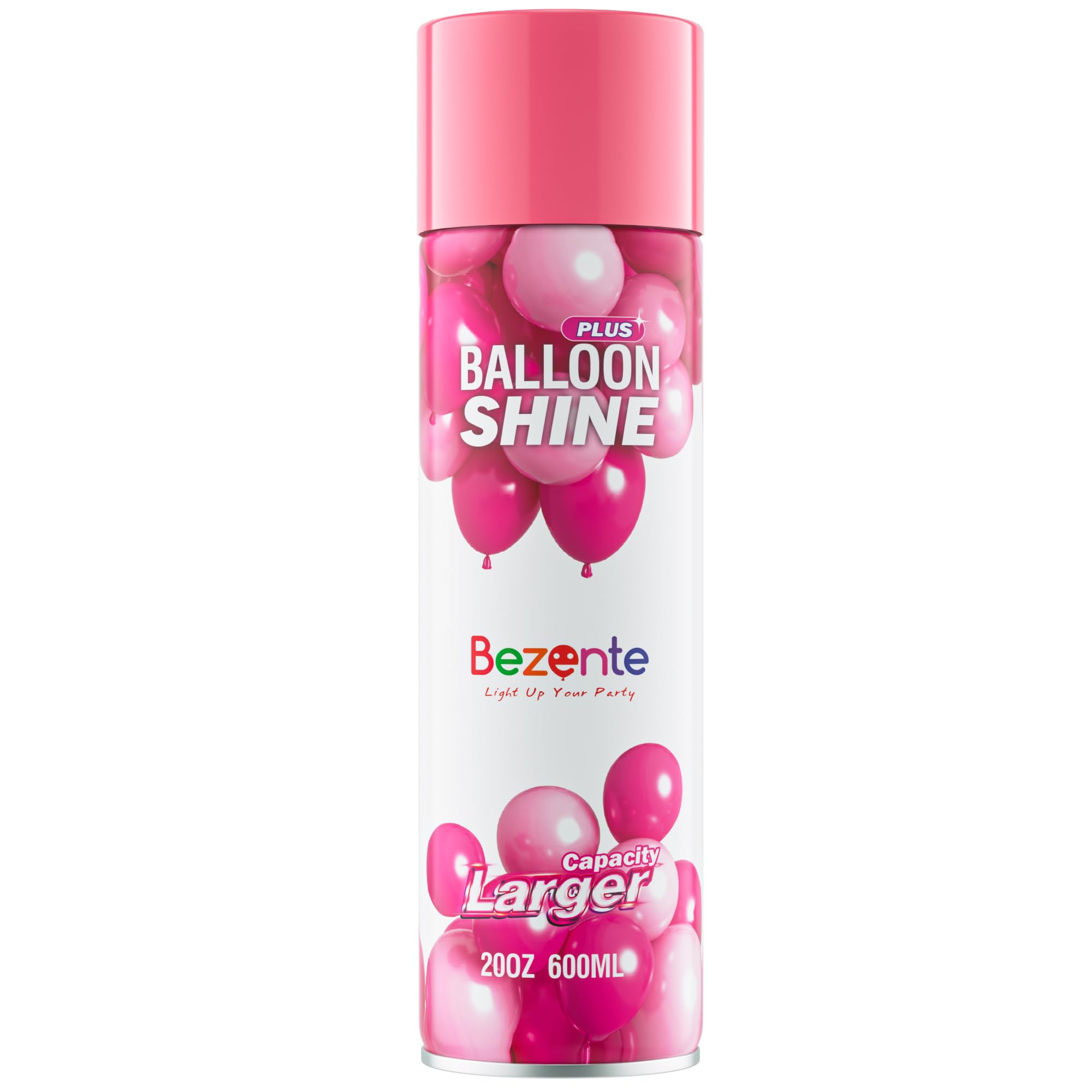 Bezente Balloon Shine Spray - 20 oz High Shine Balloon Spray, Waterproof, Long-Lasting Antioxidant, Odorless, Instant Shiny Effect for Party Balloons Decorations