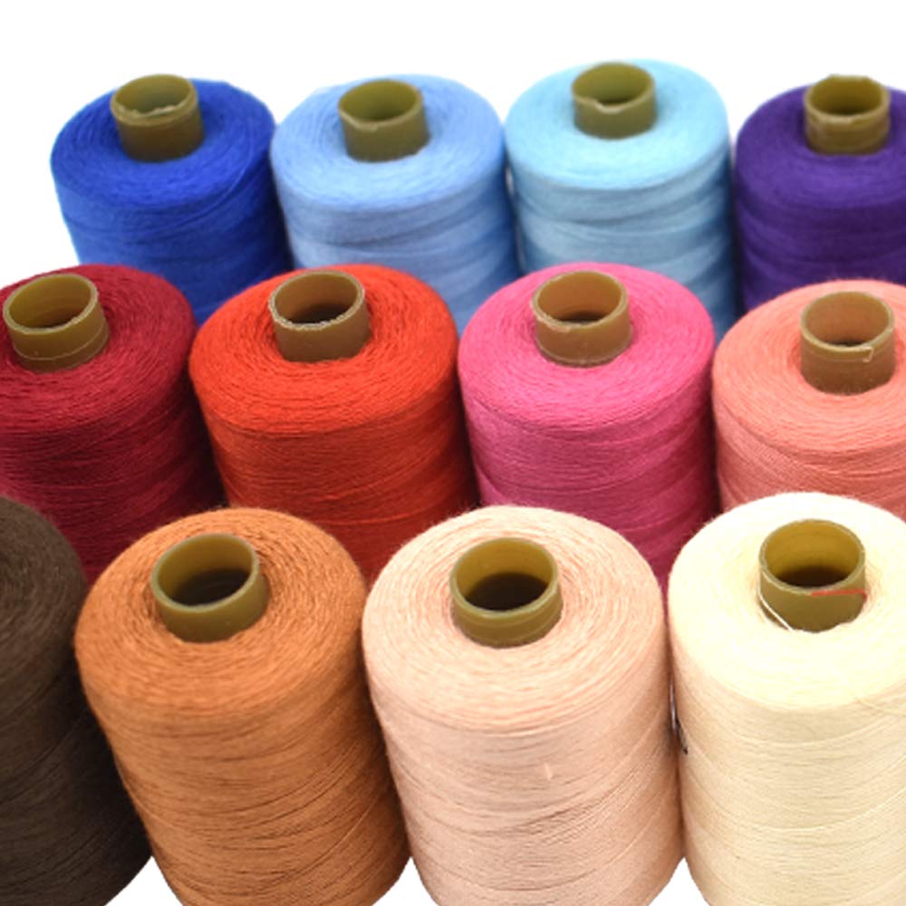 Sewing Thread 24 Colors Sewing Industrial Purpose for Machine and Hand Stitching 1000 Yards Polyester