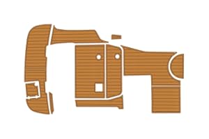 2002-2007 Chaparral Signature 240 Marine Mat – SeaDeck Style 6mm EVA Foam Decking, Anti-Slip Boat Flooring Set (Brown Over Bl