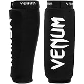 Venum Kontact Shin Guards Without Foot - Black - XL