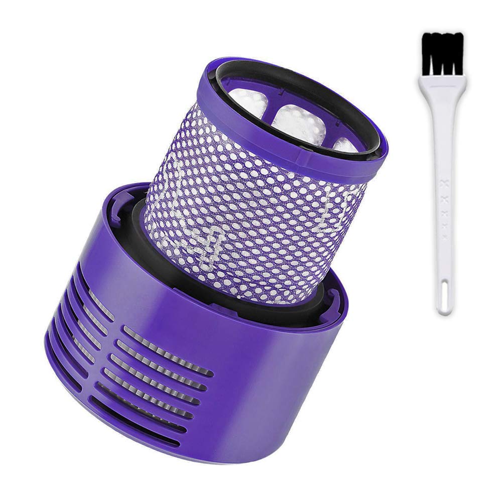 Queta V10 Replacement Filter for Dyson V10 Cyclone Series, Washable Filter for Dyson V10 SV12 with Cleaning Brush, Replace Dyson Part # 969082-01