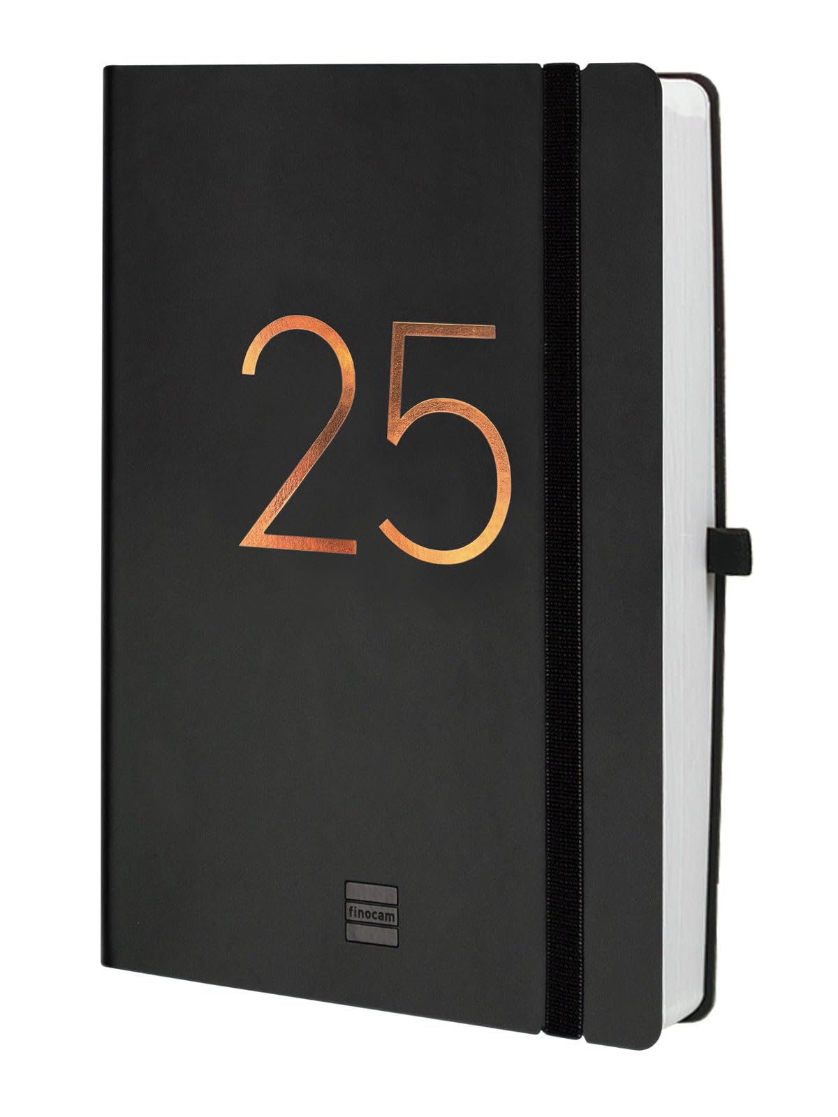 Finocam – Capri 2025 Page-A-Day Diary January 2025 – December 2025 (12 Months) Black International