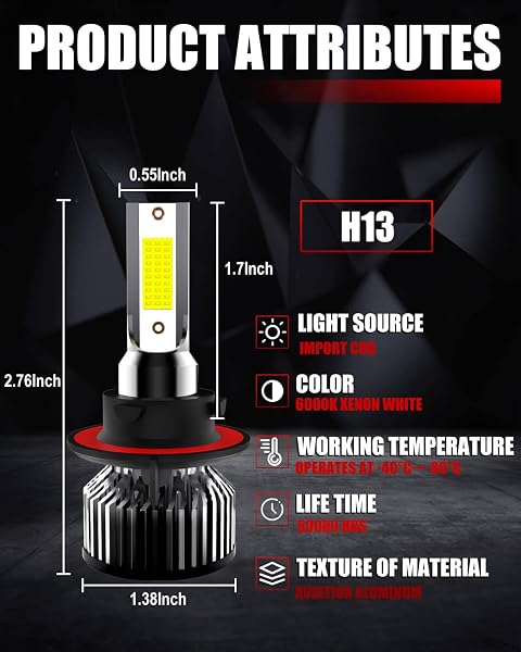 COMPATIBLE FOR FORD F250 HIGH LOW BEAM FOG LIGHTS F350 SUPER DUTY F450 F550 2005 2006 2007 2008 2009 2010 2011 2012 2013 2014 2015 2016 2017 2018 2019 2020 2021 2022, POWERSPORTS BULBS, 6-PACK