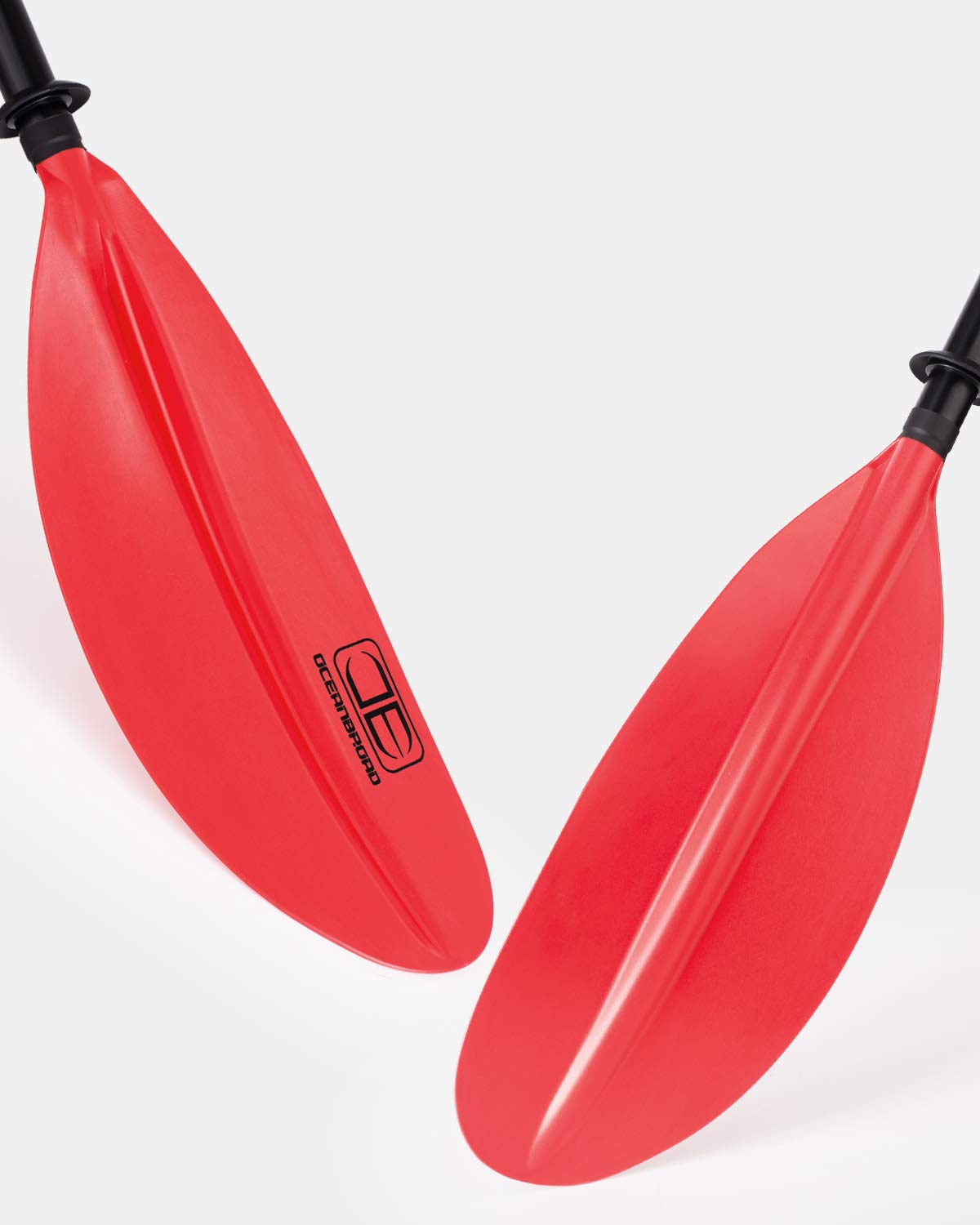 OCEANBROAD Kayak Paddle 218cm/86in - 230cm/90.5in - 241cm/95in Alloy Shaft Kayaking Boating Oar with Paddle Leash 1 Paddle