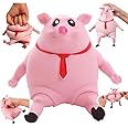 YJHWLF Stretchy Glue-Sand Filled Rubber Pig, Latex Piglet Soft Decompression Doll Toy, Animal High-Elastic Stretchable Decompression, Decompression Toy for Adults and Children (Pig-L)