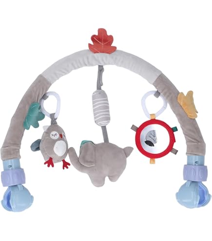 Juguete De Noria Giratoria De Tres Colores – Sonajero Con Ventosa Para Bebés, Estimulación Visual Y Auditiva Para Cochecito O Superficies Lisas