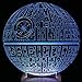 MeiTuKanKan 3257 the Force Awakens Multi-Colored Table Lamp 3D Death Star Bulbing Light for Star Wars Fans