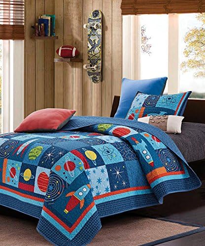 Duke Imports DQ552T Space 2Piece Space Quilt Set, Twin Size