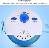 GOWENIC Mini Shower Radio Waterproof Portable FM Speaker Long Battery Life Easy view 3