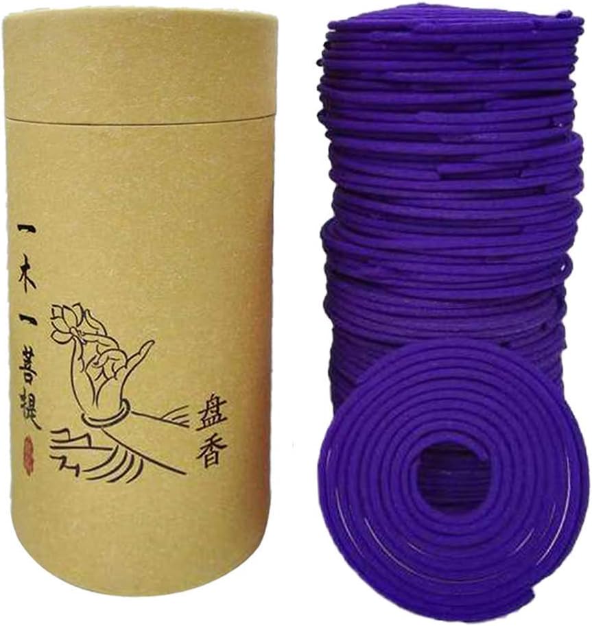 120pcs/box Spiral Incense Coils Buddhist Incense Natural Spiral Coil Incense - Lavender