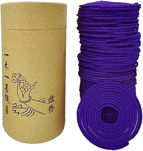 120pcs/box Spiral Incense Coils Buddhist Incense Natural Spiral Coil Incense - Lavender
