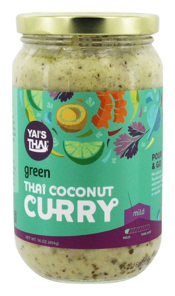 Yais Thai Curry Green Coconut, 16 oz by Yais Thai