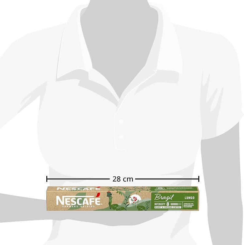 NESCAFÉ Farmers Origins Pack Variété - Cafés de toutes les régions, Arabica et Robusta torréfaction Ambrée 6 x 10 (60 Capsules) Approuvé pour les machines NESPRESSO - Exclusivité Amazon