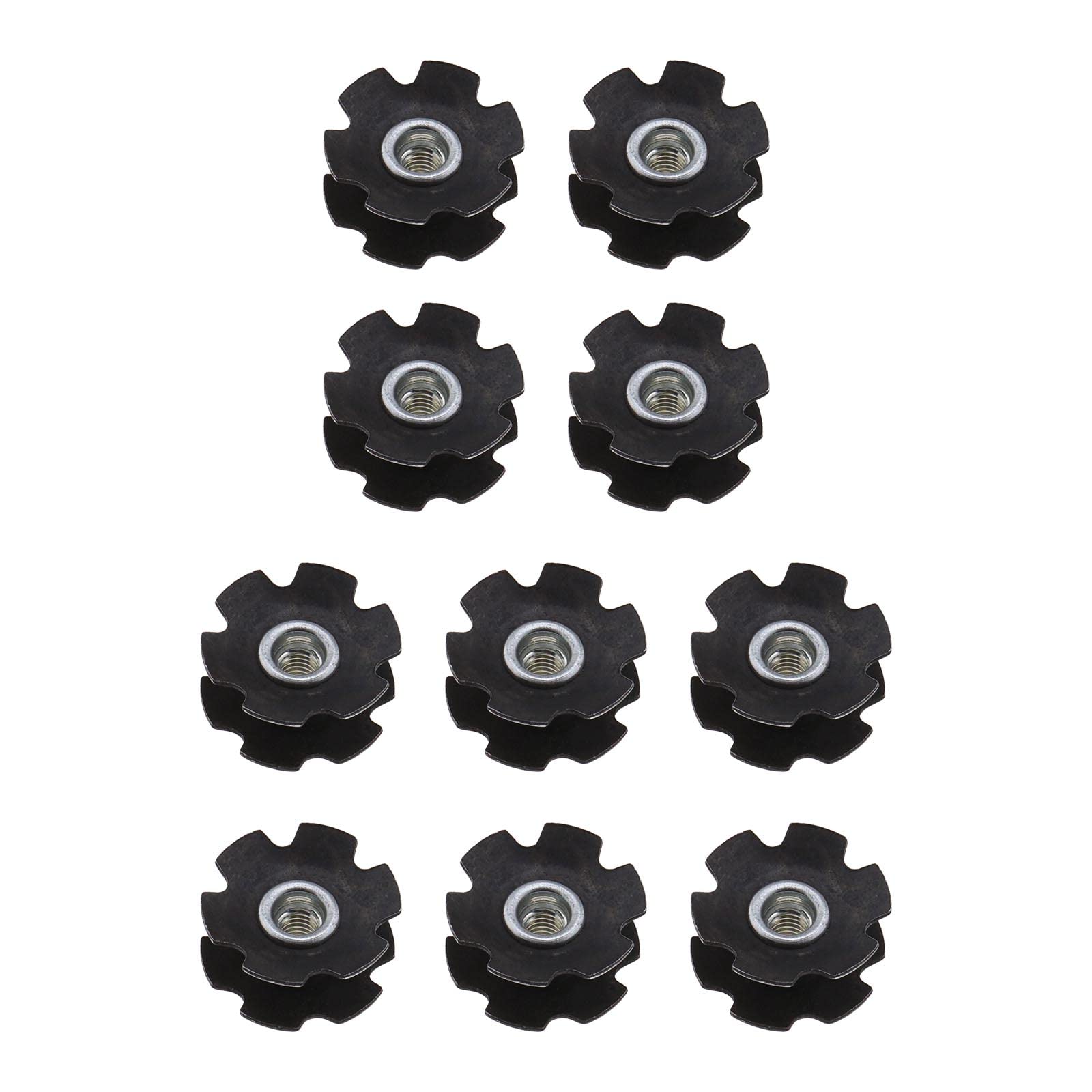 OTOTEC 10PCS Bike Headset Star Nut Bicycle Fork Star Nut Fit for 28.6mm (1-1/8 inch) Front Fork Mountain Bicycle Road Bike Hybrid Bike Cycling Components Parts