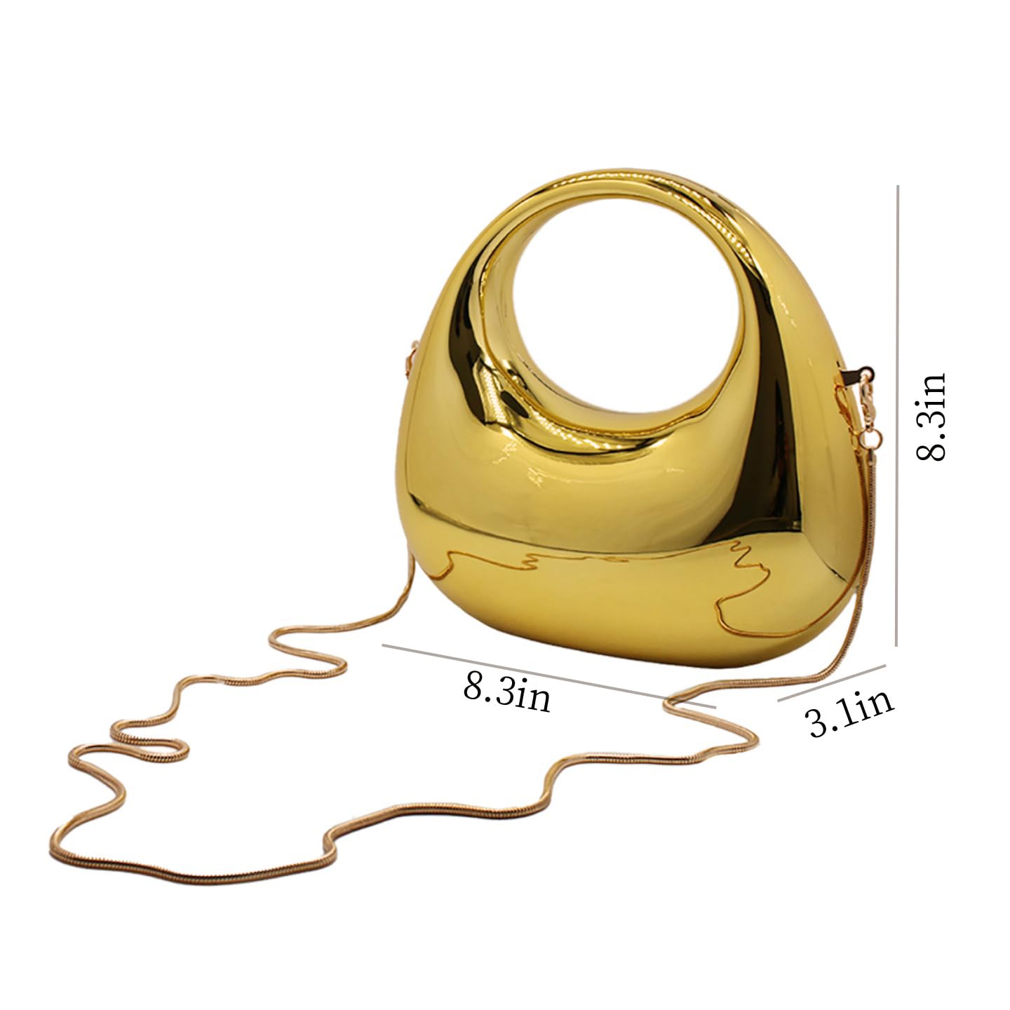 Acrylic Handbags for Women Cute Acrylic Clutch Small Unique Purse Trendy Metal Evening Bag for Party Cocktail