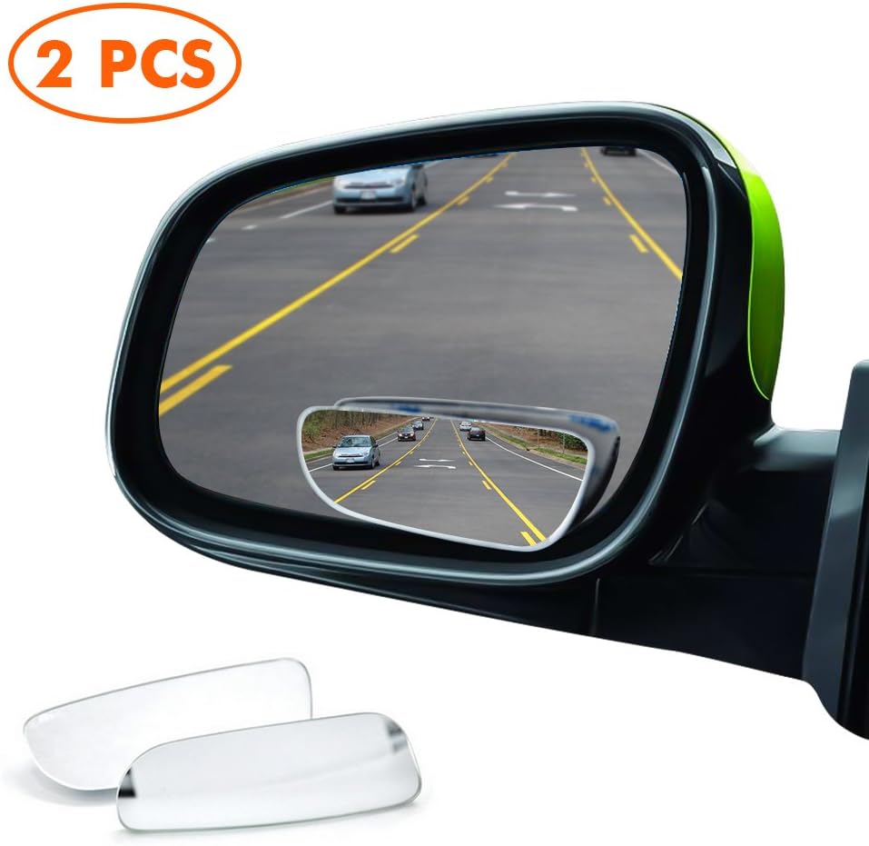 MYSBIKER Blind Spot Mirrors,Car Mirror Side View Blind Spot,Wide Angle Car Wing Mirror Blind Spot Stick On Side Mirror,Suitable for All Car SUV Trucks Honda Civic (2 Pack)