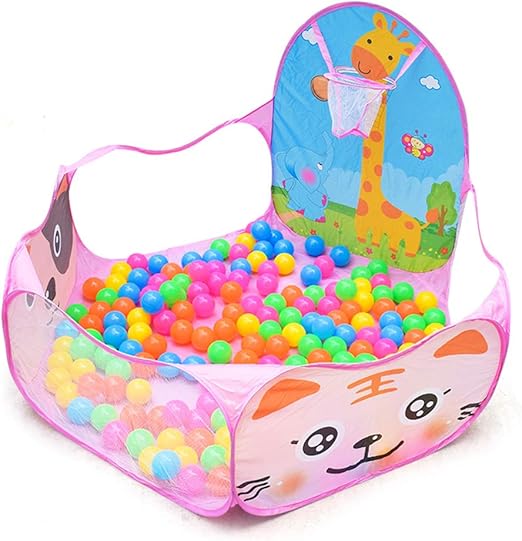 Hbiao Parc De Bebe Piscine Exterieure Interieure De Balle De Jeu Portative D Enfants Portatifs De Tente De Jeu D Enfants De Parc Pliable Sur De Piscine De Boules Pour Des Cadeaux D Enfants Pink Amazon Fr