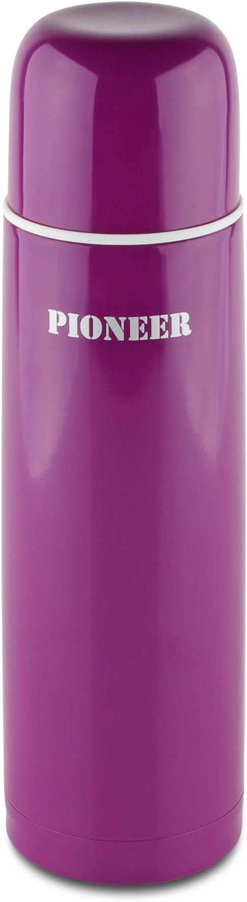 Pioneer Flasks Stainless Steel Vacuum Insulated Leakproof Flask 8 Hot 24 Hours Cold 500ml, 0.5L, Purple