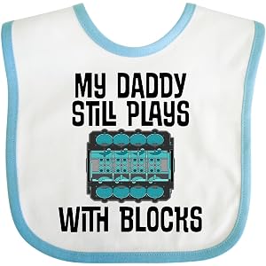 inktastic Auto Mechanic Daddy Still Plays with Blocks Baby Bib